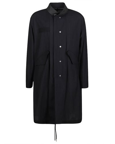Sacai Oversized Buttoned Dress - Black