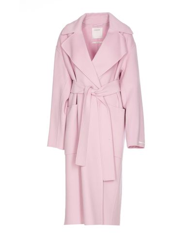 Sportmax Single Breasted Coat - Pink