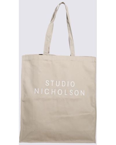 Studio Nicholson Dove Canvas Standard Tote Bag - Natural