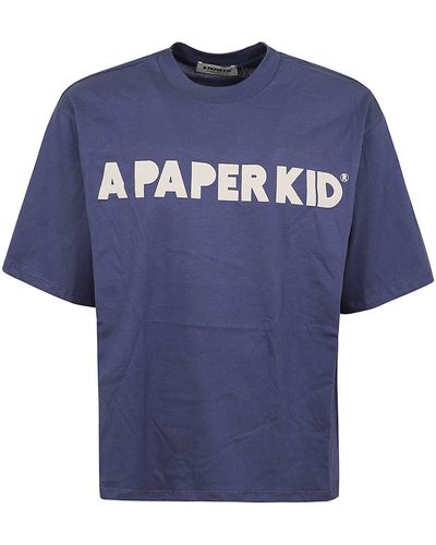 A PAPER KID T-Shirt - Blue