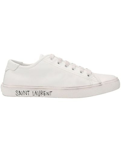 Saint Laurent Malibu Trainers - White