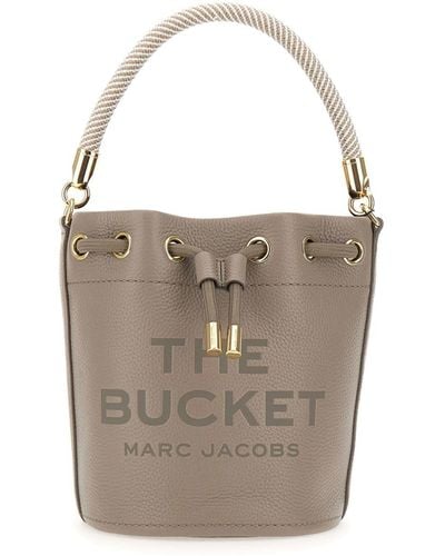 Marc Jacobs "the Bucket" Leather Bag - Gray
