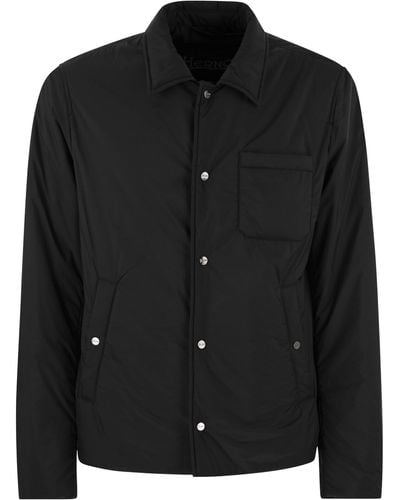Herno Shirt Cut Jacket - Black