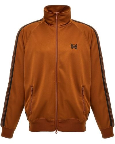 Needles Logo Embroidery Track Top - Brown
