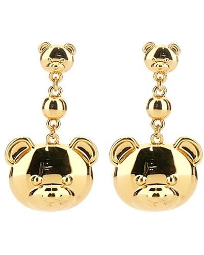 Moschino Teddy Bear Earring - Metallic