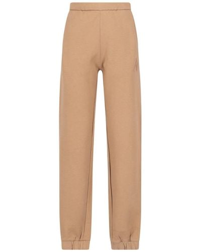The Attico Penny Sports Trousers - Natural