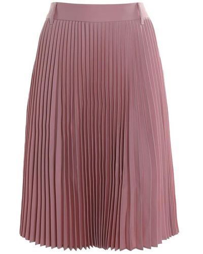 Burberry Skirt With Shorts With Pleated Detail - Purple
