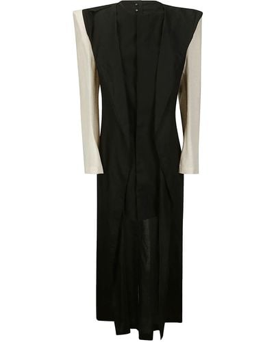 Yohji Yamamoto Button Detail Dress - Black