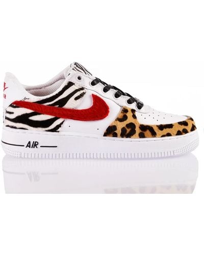 MIMANERA Nike Air Force 1 Python And Zebra - Red