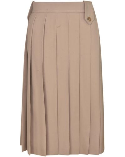 Miu Miu Pleated Skirt - Brown