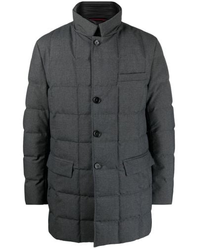 Fay Double Front Down Jacket - Gray