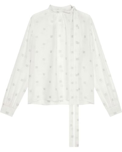 Givenchy 4G Silk Blouse - White