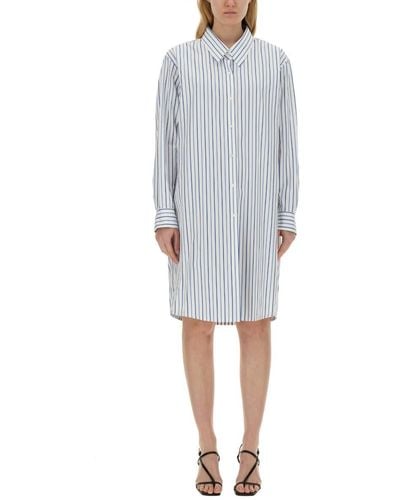Dries Van Noten Shirt With Stripe Pattern - Gray