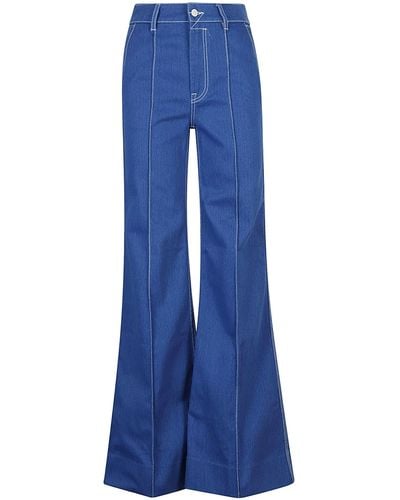Zimmermann Flared Pants - Blue