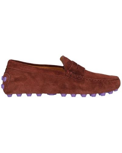 Tod's Gommino Suede Loafers - Brown