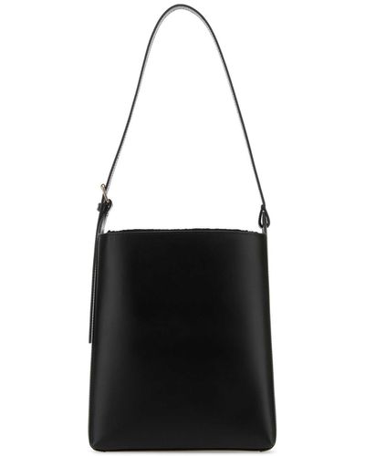 A.P.C. Leather Virginie Shoulder Bag - Black