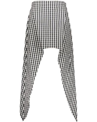 Burberry Asymmetric Miniskirt - Black