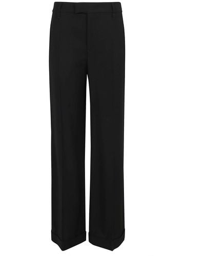 Brunello Cucinelli Mid-rise Straight-leg Trousers - Black