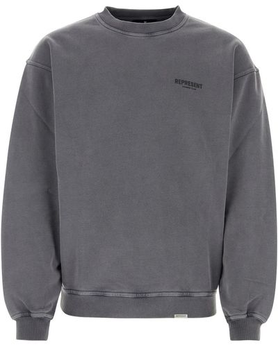 Represent Charcoal Cotton Sweatshirt - Gray