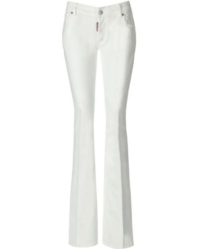 DSquared² Twiggy White Flare Jeans