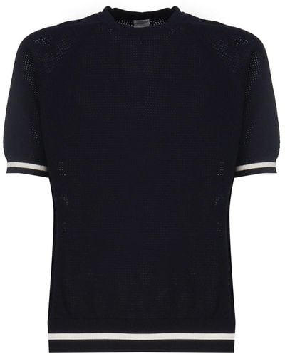 Eleventy Knitted T-Shirt - Black