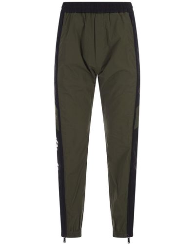 DSquared² Technical Jogging Brad Trousers In Military Green - Grey