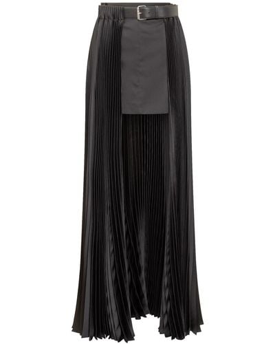 Peter Do Belted Pleated Skirt - Black