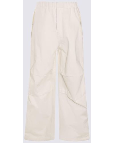 Jil Sander Cotton Trousers - Natural