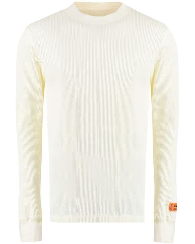 Heron Preston Cotton Crew-neck Sweater - White