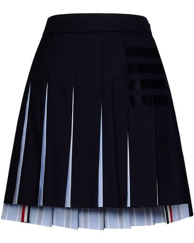 Thom Browne Mini Skirt - Blue