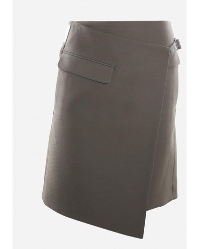 Peter Do Asymmetrical Skirt - Grey