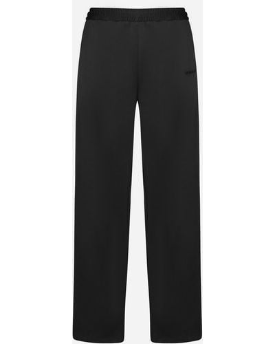 Off-White c/o Virgil Abloh Ow Face Cotton-Blend Track Trousers - Black
