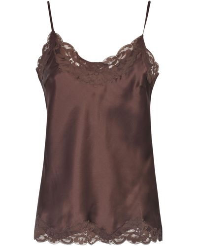 Gold Hawk Laced Top - Brown
