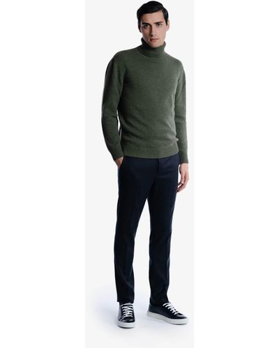 Larusmiani Turtleneck Sweater Diablerets Sweater - Green
