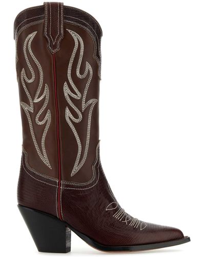 Sonora Boots Leather Santa Fe Boots - Brown