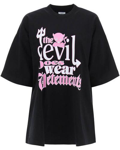 Vetements 'devil Does Wear ' T-shirt - Black