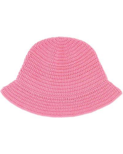 Burberry Crochet Bucket Hat - Pink