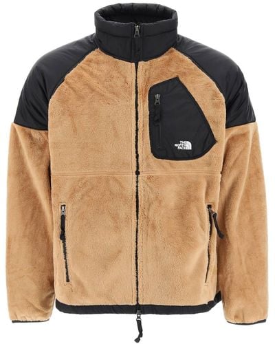 The North Face Fleece Jacket With Nylon Inserts - Multicolor