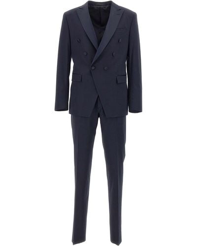 Corneliani Cool Wool Two-Piece Suit - Blue