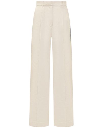 JW Anderson Trousers With Panel - White
