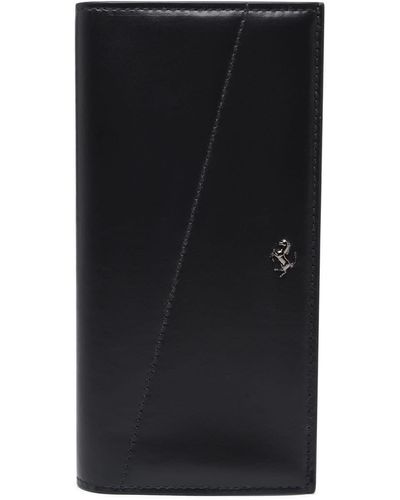 Ferrari Leather Yen Wallet - Black