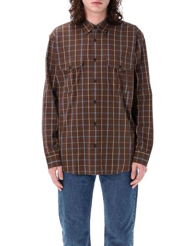 Filson Washed Feather Cloth Shirt - Brown
