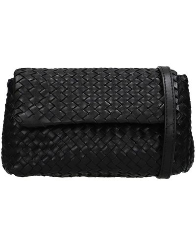 Officine Creative Shoulder Bag In Black Leather