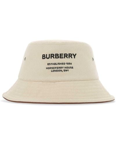 Burberry Horseferry Print Bucket Hat - White