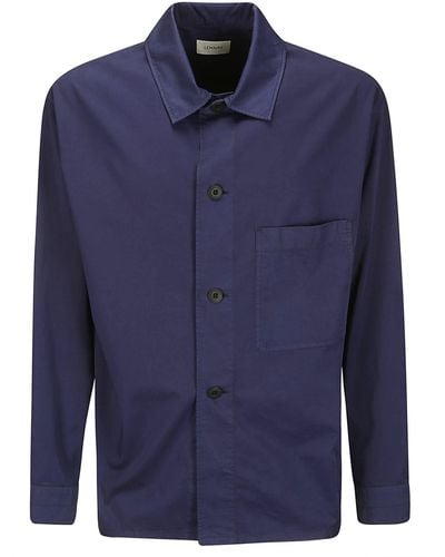 Lemaire Ls Pajama Shirt - Blue