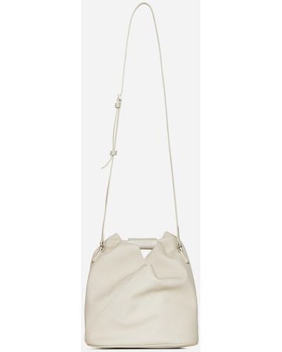 MM6 by Maison Martin Margiela Japanese Crossbody Leather Bag - White