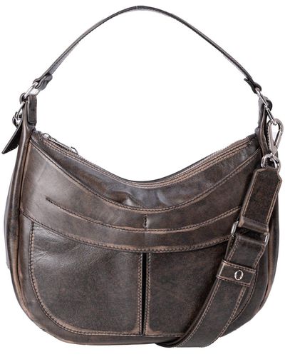 Orciani Leather Bag - Gray