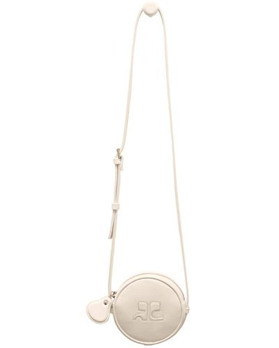 Courreges Small Circle Bag - White