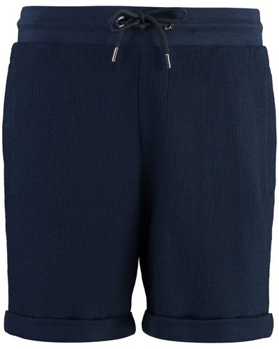 BOSS Cotton Bermuda Shorts - Blue