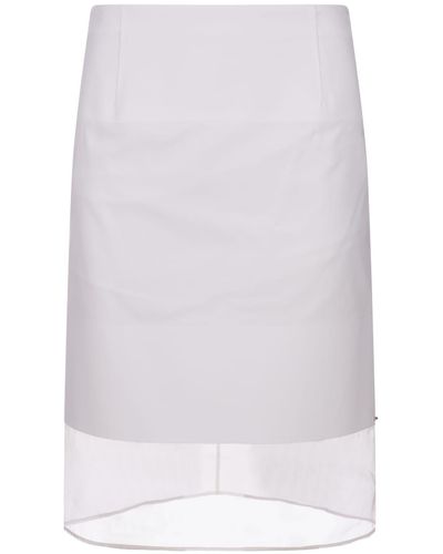 Sportmax White Turchia Skirt